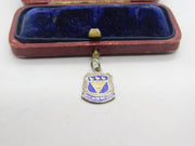 Sterling Silver & Enamel Bognor Regis Charm Pendant Vintage c1970