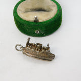 Sterling Silver Opening Ferry Boat Charm Pendant Vintage c1970