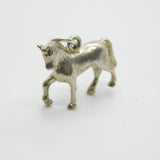 Sterling Silver Prancing Pony Charm Pendant Vintage c1970