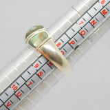 Sterling Silver Natural Shell Patterned Studio Ring Vintage c1990 Size Q 1/2