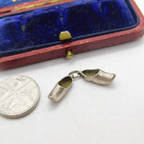Sterling Silver Pair of Dutch Clogs Charm Pendant Vintage c1970