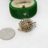 Sterling Silver Hedgehog Charm Pendant Vintage c1970
