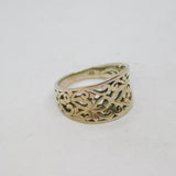 Sterling Silver Curved Eastern Style Graduating Band Ring Vintage c1970 Size K