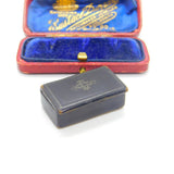 Georgian Small Papier Mache Snuff Box Antique c1800 Early