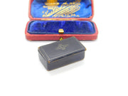 Georgian Small Papier Mache Snuff Box Antique c1800 Early