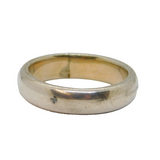 Sterling Silver Chunky Rounded Edge Wedding Band Ring Vintage c1970 Size Q 1/2