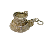 Sterling Silver Windsor Castle Charm Pendant Vintage c1970