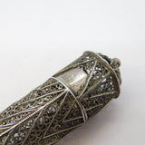 George III Filigree Sterling Silver Document Holder Antique c1780s AF