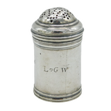George I Sterling Silver Pounce Pot Shaker Antique 1723 London