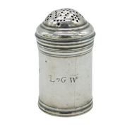 George I Sterling Silver Pounce Pot Shaker Antique 1723 London