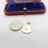Sterling Silver and Enamel Swansea Travel Shield Charm Pendant Vintage c1970