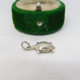 Sterling Silver Tortoise Charm Pendant Vintage c1970