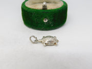 Sterling Silver Tortoise Charm Pendant Vintage c1970