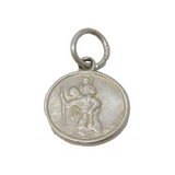 Sterling Silver St Christopher Charm Pendant Vintage c1970
