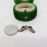 Sterling Silver Pair of Shoes Charm Pendant Vintage c1970