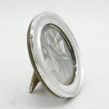 Sterling Silver Circular Picture Frame Antique 1921 Birmingham Art Deco