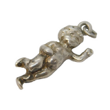 Sterling Silver Cupid Charm Pendant Vintage c1970s