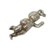 Sterling Silver Cupid Charm Pendant Vintage c1970s