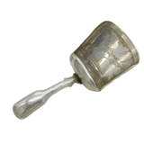 George III Sterling Silver Floral Pattern Tea Caddy Spoon Antique 1794