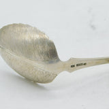 Marius Hammer Norwegian 830 Grade Silver Leaf Form Caddy Spoon Antique