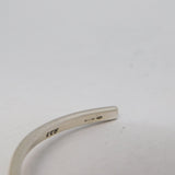 Sterling Silver Modernist Swirl Pattern Bangle Bracelet Vintage c1970 London