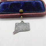 Sterling Silver State of Connecticut USA Charm Pendant Vintage c1970