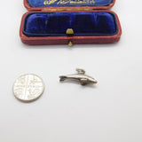 Sterling Silver Leaping Dolphin Charm Pendant Vintage c1970