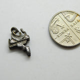 Sterling Silver Western Riding Saddle Charm Pendant Vintage c1970