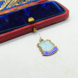 Sterling Silver & Enamel Blackpool Tower Souvenir Charm Pendant Vintage c1970