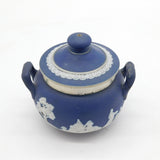 Sterling Silver Mounted Tunstall Ware Sugar Bowl Antique 1921 Birmingham