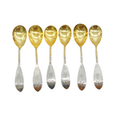 19th Century American .900 Silver Teaspoons Set Antique Philidelphia c1860s