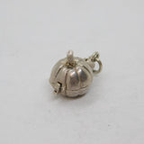 Sterling Silver Opening Pumpkin With Mouse Inside Charm Pendant Vintage c1970s