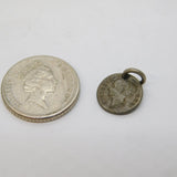 Queen Victoria One Penny Model Small Coin Charm Antique 1848