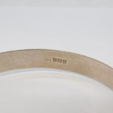 Sterling Silver Floral Pattern Cuff Bangle Bracelet Vintage 1963 Birmingham