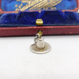 Sterling Silver Pilgrim's Hat Charm Pendant Vintage c1970