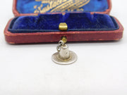 Sterling Silver Pilgrim's Hat Charm Pendant Vintage c1970