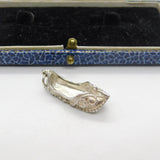 Sterling Silver Dutch Dancing Shoe Charm Pendant Vintage c1970