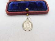 Sterling Silver St Christopher Travel Charm Pendant Vintage c1970