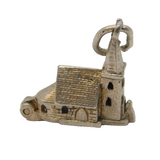 Sterling Silver Opening Church Charm Pendant Vintage c1970s