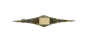 Sterling Silver Marcasite & Mother Of Pearl Art Deco Brooch Pin Antique c1930