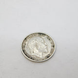King Edward VII Sterling Silver Maudy Two Pence Coin Antique 1904 Fine Condition