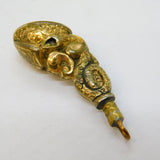 19th Century Rolled Glld & Bloodstone Horse Hoof Fob Antique c1880s