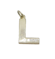 Sterling Silver "L" Inital Charm Pendant Vintage c1970