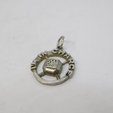 Sterling Silver 'I'm In Charge' Sporting Charm Pendant Vintage c1970