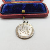 .800 Silver 'Exposition Universelle Bruxelles' Charm Pendant Mid-Century 1958