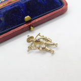 Sterling Silver Boy Carrying Pail of Water Charm Pendant Vintage c1970