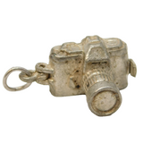 Sterling Silver Opening Film Camera Charm Pendant Vintage c1970