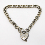 Sterling Silver Curb Link Charm Bracelet Vintage 1965 Birmingham