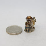 Sterling Silver Picnic in the Toby Jug Opening Charm Pendant Vintage c1970s