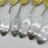 20th Century Canadian Birks Sterling Silver Floral Tea Strainer Antique c1920s